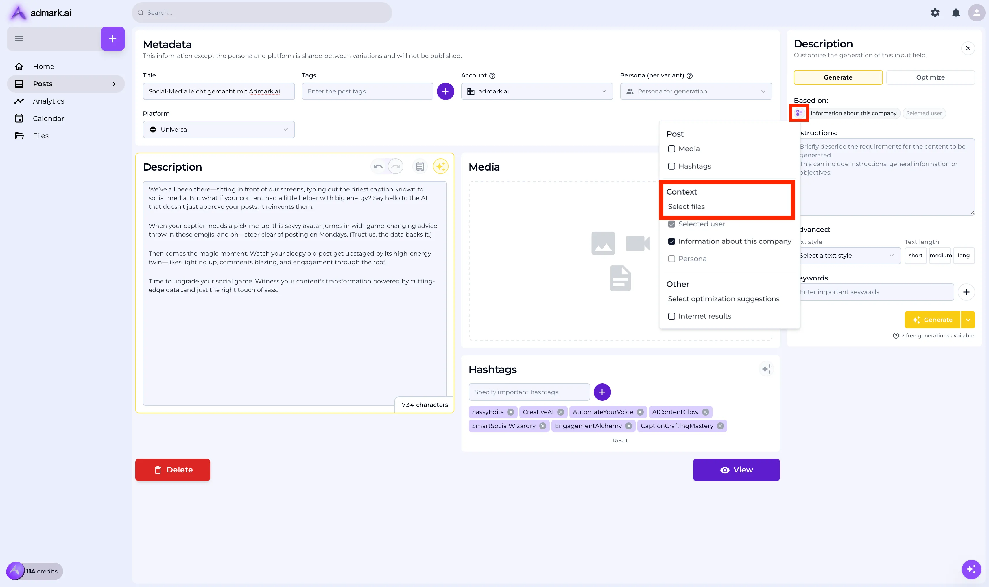 Generate based on a folder